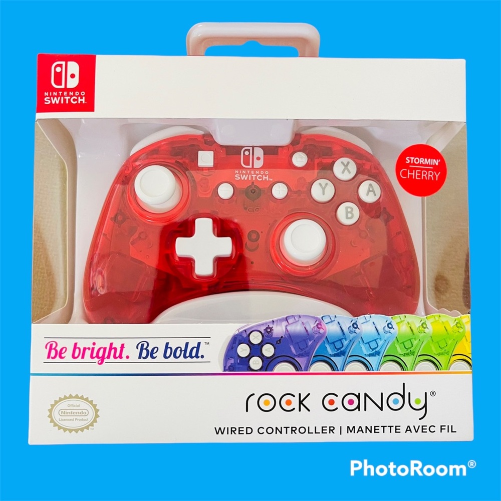 PDP Rock Candy Wired Controller for Nintendo Switch | Stormin Cherry